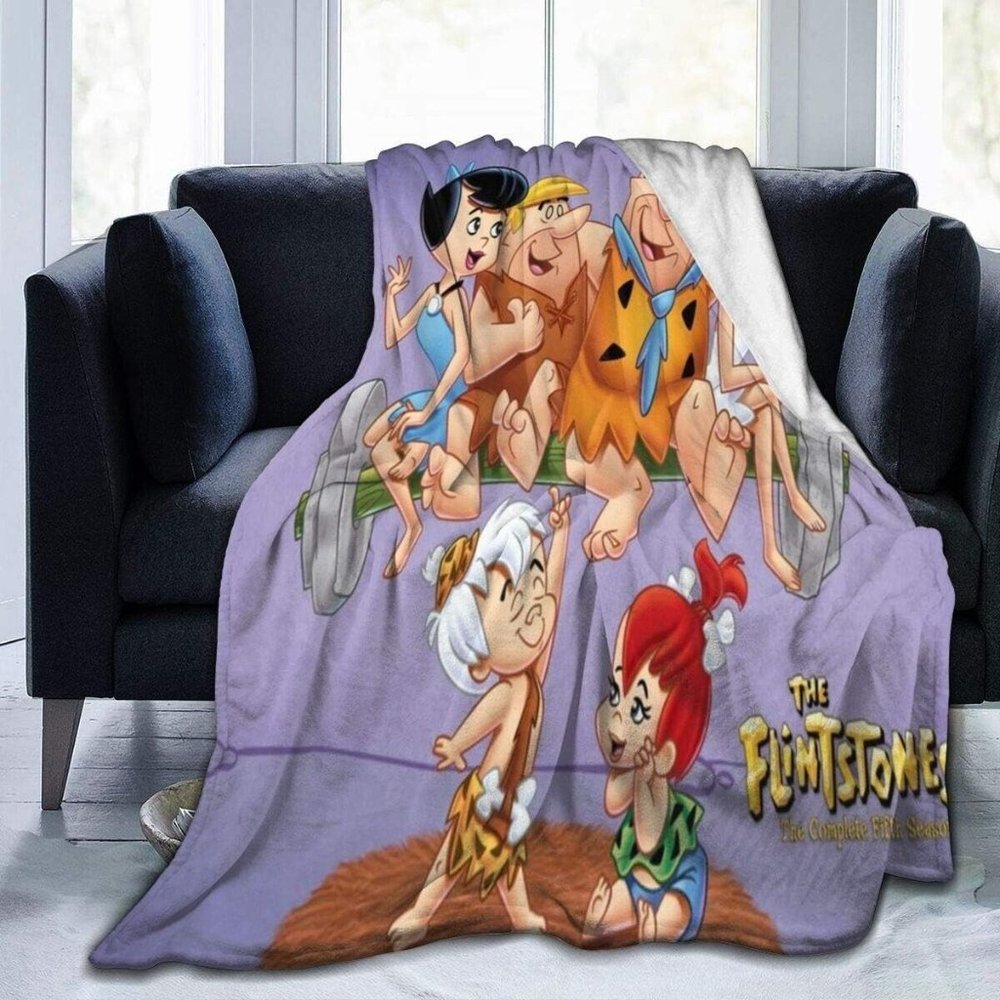 NWT Flint-Stones Bam-bam Ultra-Soft Micro Fleece Blanket Super Soft Plush - Picture 1 of 3